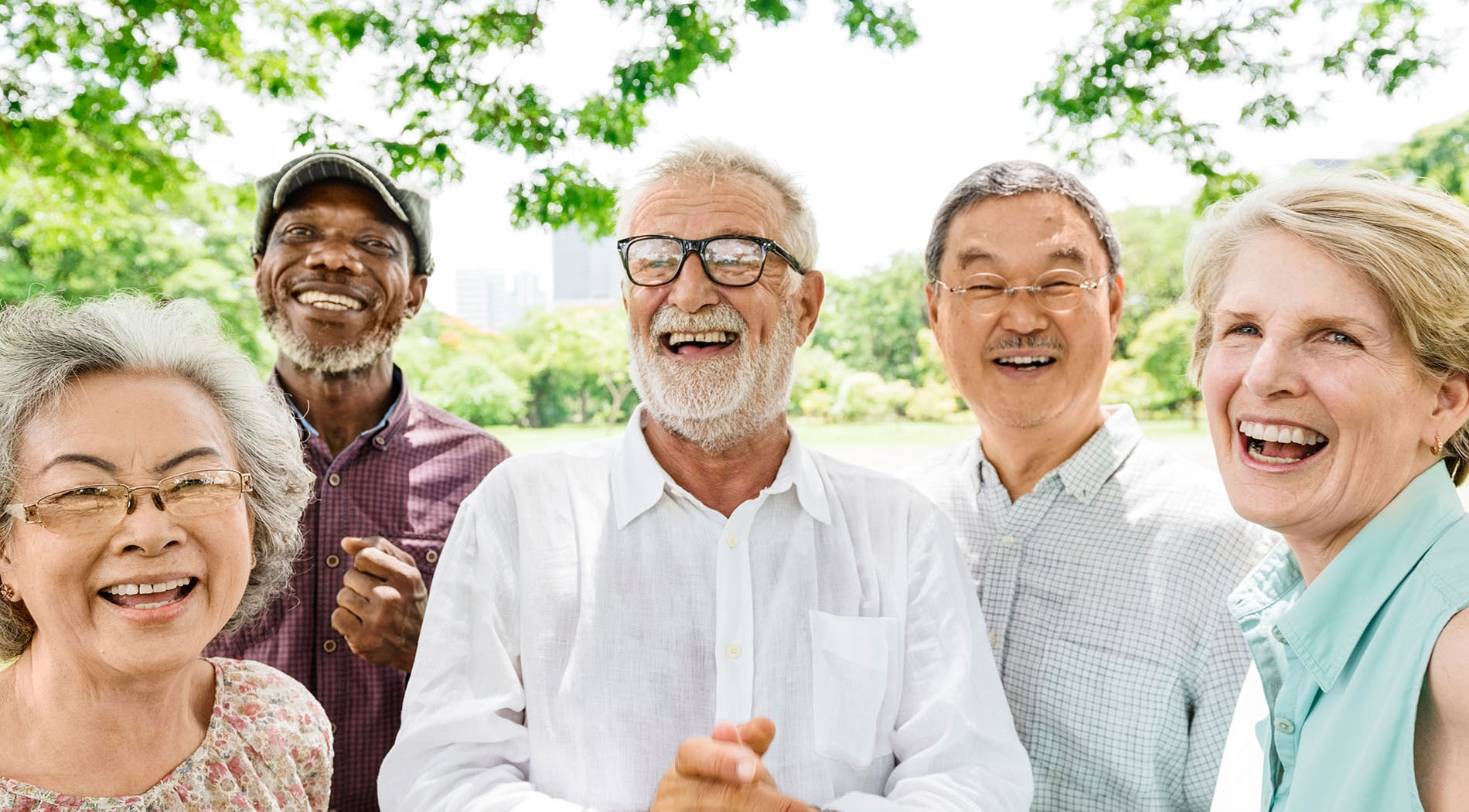 Group of Senior Retirement Friends Happiness Concept